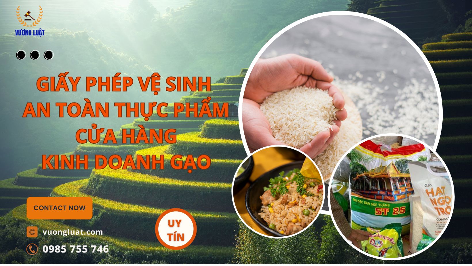 GIẤY PHÉP AN TOÀN THỰC PHẨM - CỬA HÀNG KINH DOANH GẠO